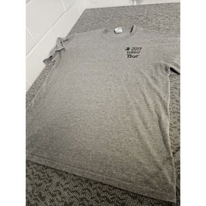 GILDAN Turkey Trot Shirt Mens Medium Gray Running